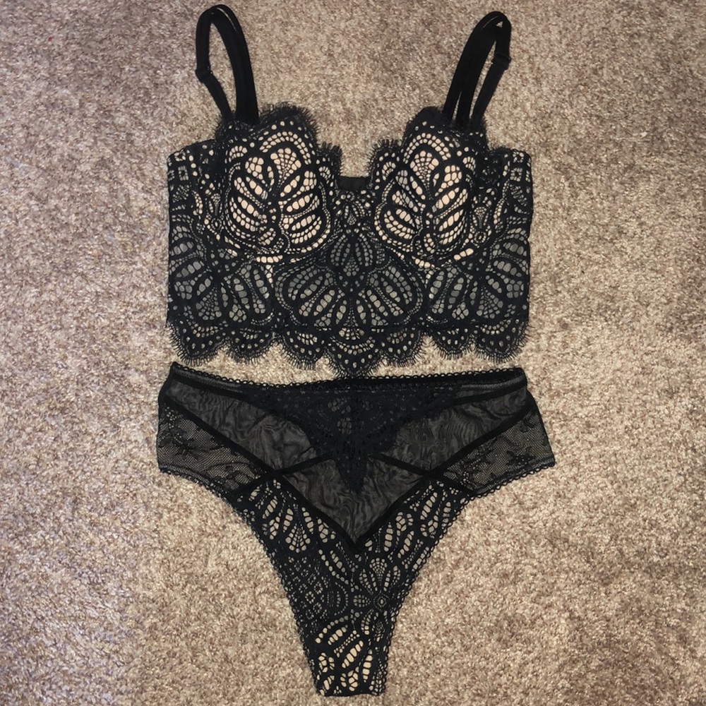 SOLD!!! Victoria Secret Black Dream Angels Set